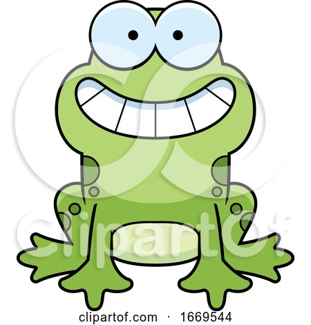 Cartoon Grinning Frog by Cory Thoman