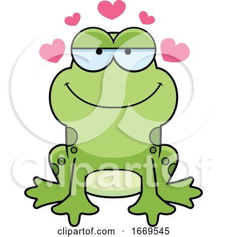 Cartoon Loving Frog by Cory Thoman