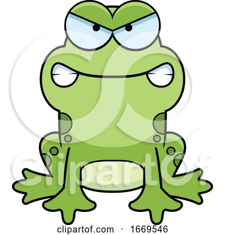 Cartoon Mad Frog by Cory Thoman