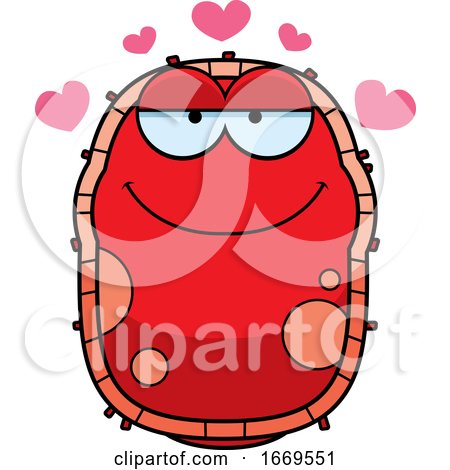 Cartoon Loving Red Cell Germ by Cory Thoman