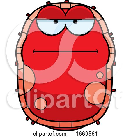 Cartoon Bored Red Cell Germ by Cory Thoman