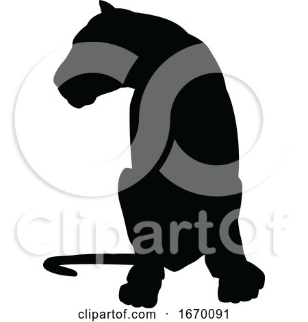 Lions Silhouette by AtStockIllustration