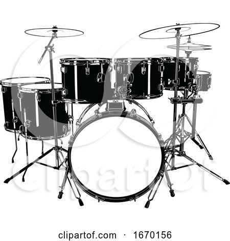 Black and White Drums by dero