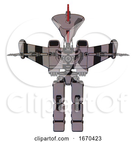 Bot Containing Flat Elongated Skull Head and Light Chest Exoshielding and Stellar Jet Wing Rocket Pack and No Chest Plating and Prototype Exoplate Legs. Halftone Gray. T-pose. by Leo Blanchette