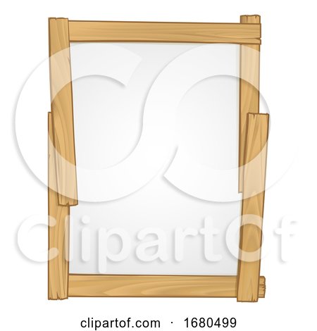 Wood Frame Sign Background Design Element by AtStockIllustration