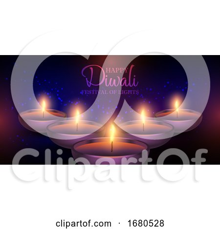 Diwali Lamps Banner Design by KJ Pargeter