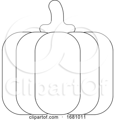 Pumpkin Cartoon Vegetable Coloring Illustration by AtStockIllustration