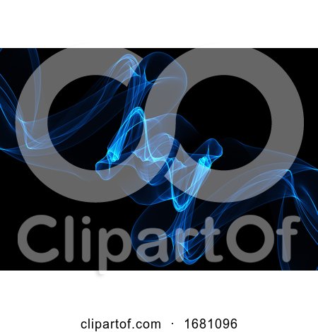 Abstract Background with Electric Blue Flowing Lines by KJ Pargeter