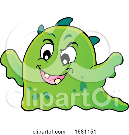 Cute Green Monster by visekart