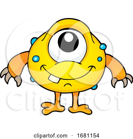 Cute Yellow Monster by visekart