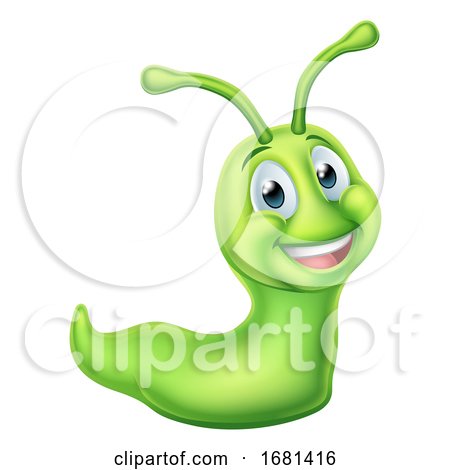Cartoon Slug Character by AtStockIllustration