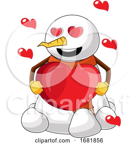 Snowman in Love by Morphart Creations