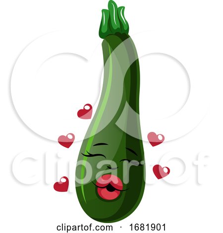 Cartoon Courgettes in Love by Morphart Creations
