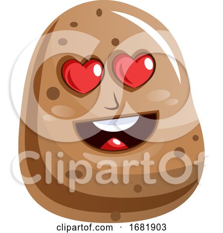 Cartoon Potato in Love by Morphart Creations