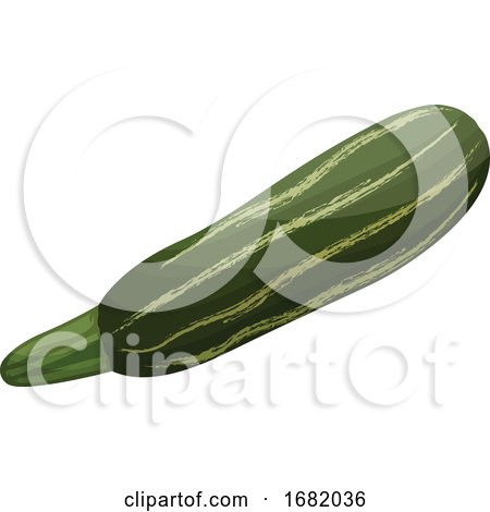 Dark and Light Green Cartoon Courgettes by Morphart Creations