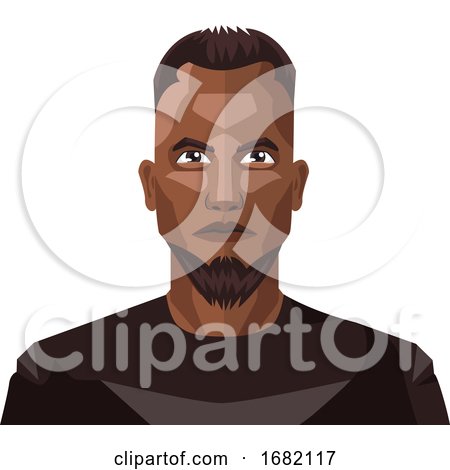 African Guy with Beard and Short Hair by Morphart Creations