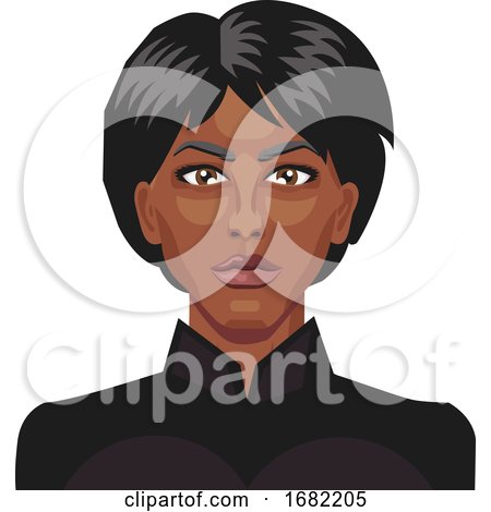 African Girl with a Short Black Hair by Morphart Creations