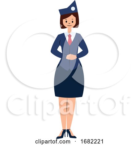Air Hostess Simple Character by Morphart Creations