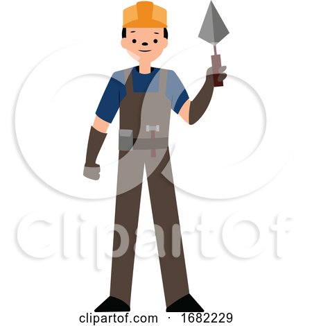 Construction Worker Charater Simple by Morphart Creations