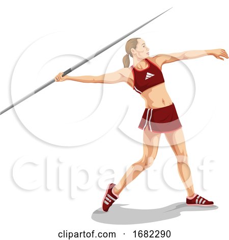 Woman Throwing Javelin by Morphart Creations