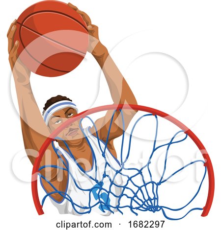 Basketball Player in Action by Morphart Creations