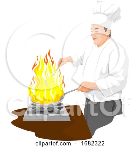 Chef Preparing Food by Morphart Creations