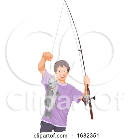Teenage Boy Fishing by Morphart Creations