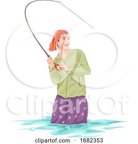 Fisherman Fishing by Morphart Creations