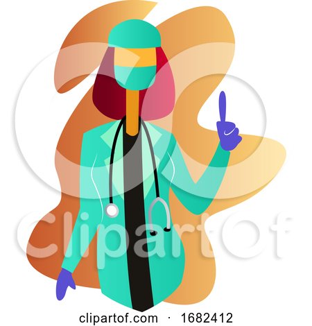 Minimalistic Colorful Female Surgeon  Character Illustration by Morphart Creations