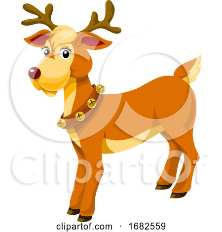 Christmas Reindeer, Illustration by Morphart Creations
