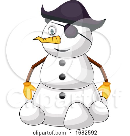 Pirate Snowman by Morphart Creations