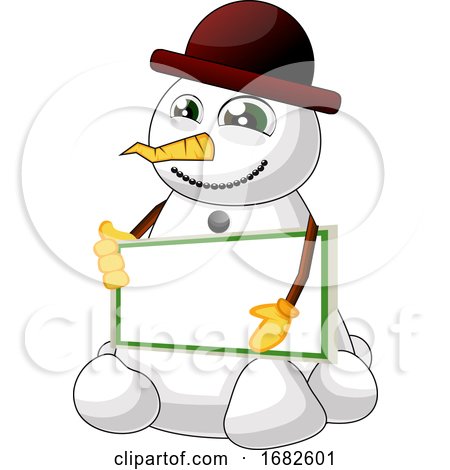 Snowman with Table by Morphart Creations