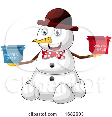 Snowman Winter Sale by Morphart Creations
