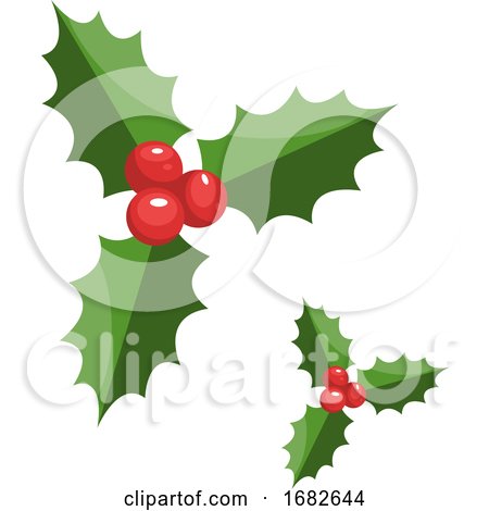 Pair of Christmas Berries by Morphart Creations