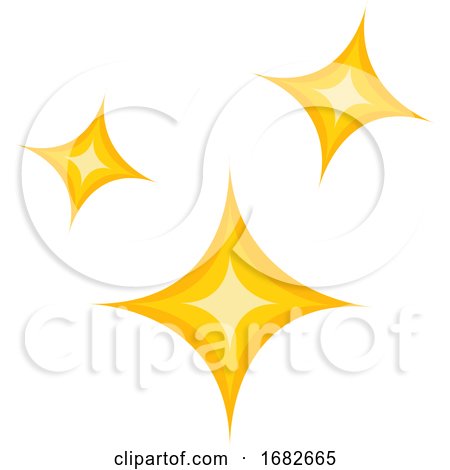 Simple Yellow Christmas Stars by Morphart Creations