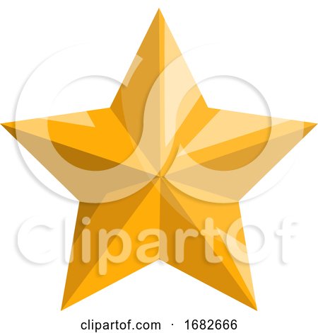 Gold Christmas Star by Morphart Creations