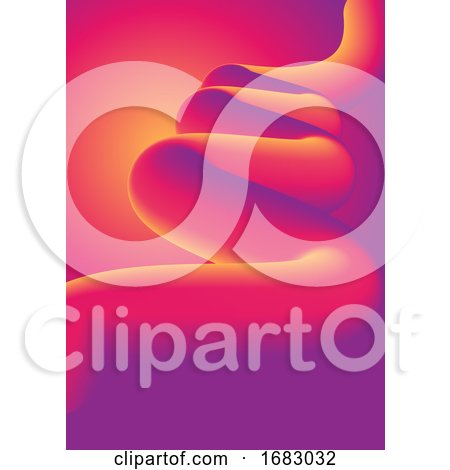 Abstract Background with Colourful Swirl by KJ Pargeter