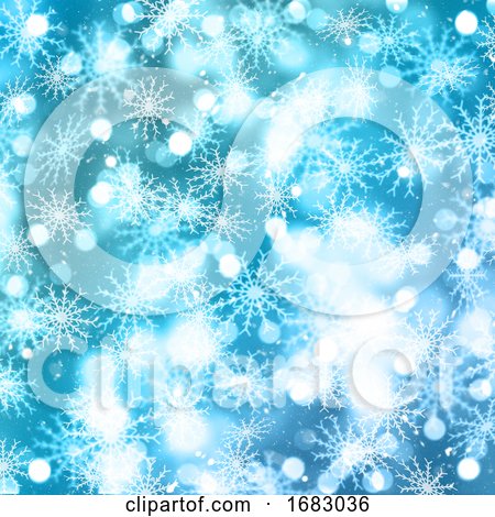 Christmas Snow Background by KJ Pargeter