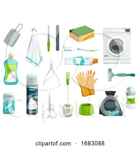 Cleaning and Hygiene Icons by Vector Tradition SM