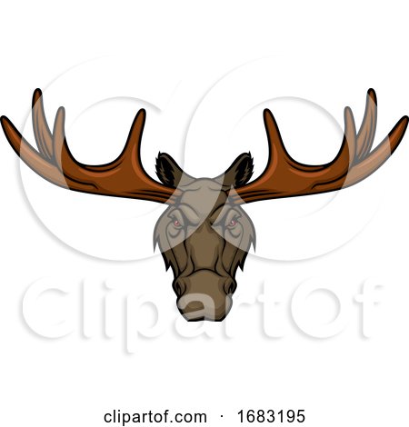 Tough Elk Mascot by Vector Tradition SM