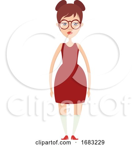 Girl with White Socks Illustration by Morphart Creations