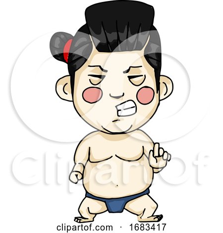 Sumo Wrestler Cartoon by Morphart Creations
