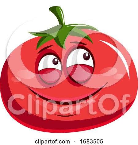 Cute Tomato Smiling by Morphart Creations
