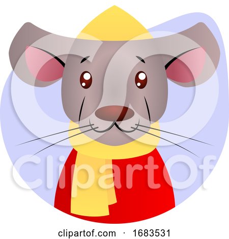 Cartoon Mouse in Chinese Suit by Morphart Creations