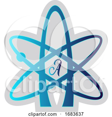 Blue Atheist Symbol by Morphart Creations