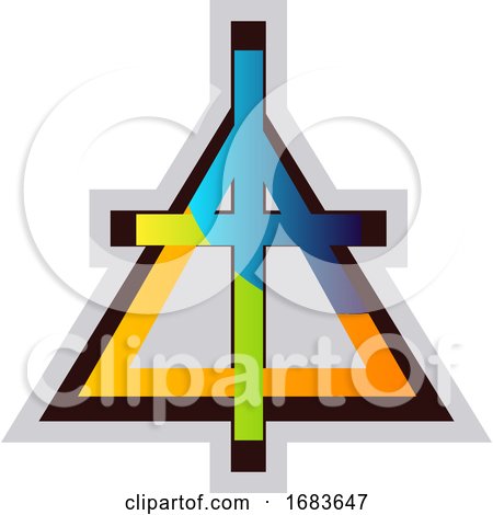 Multicolor Symbol of a Christian Reformed Church by Morphart Creations