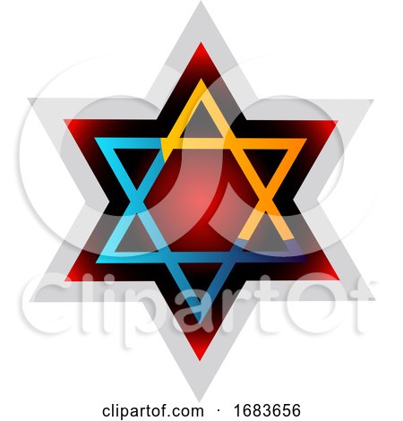 Judaism symbol Colorful by Morphart Creations