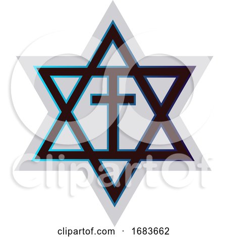Symbol of a Messianic Jewish Religion by Morphart Creations