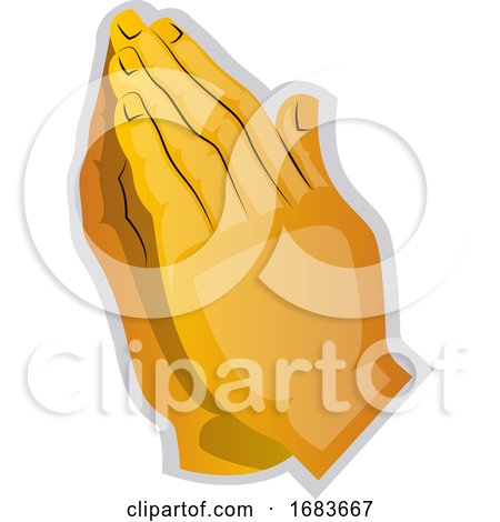 Yellow Hands Praying by Morphart Creations