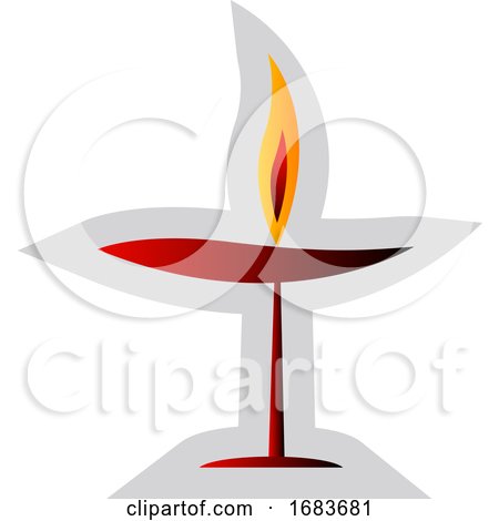 Red Unitarian Religion Symbol by Morphart Creations